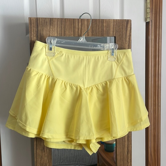 Free People | Shorts | Free People Movement Schooling You Skort In  Starfruit | Poshmark